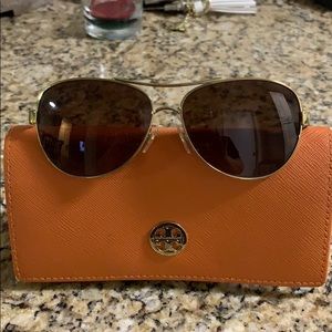 Tory Burch Aviator Sunglasses